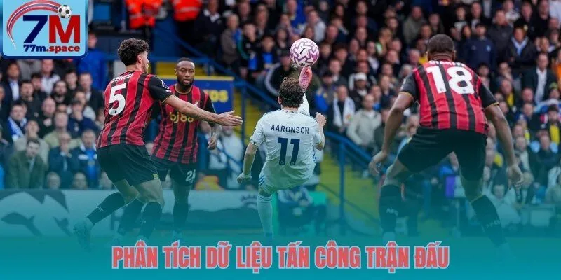 Thống kê tấn công trận Bournemouth vs Leeds và kịch bản áp đảo
