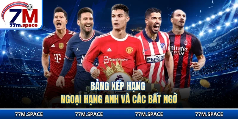 Bảng xếp hạng Ngoại hạng Anh và các bất ngờ